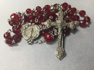 6mm Czech Glass Rosary