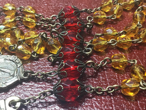 6mm Czech Glass Rosary