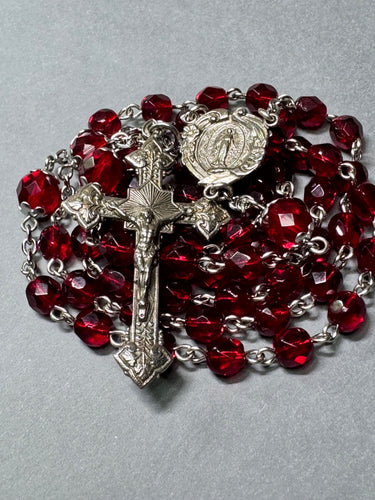 6mm Czech Glass Rosary