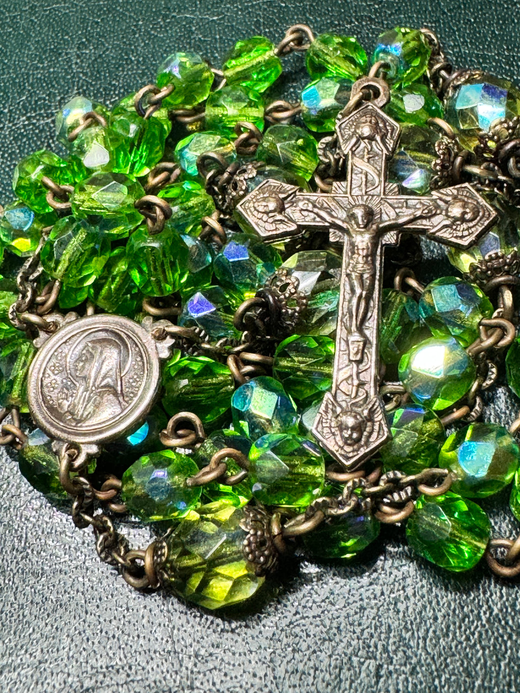 6mm Czech Glass Rosary