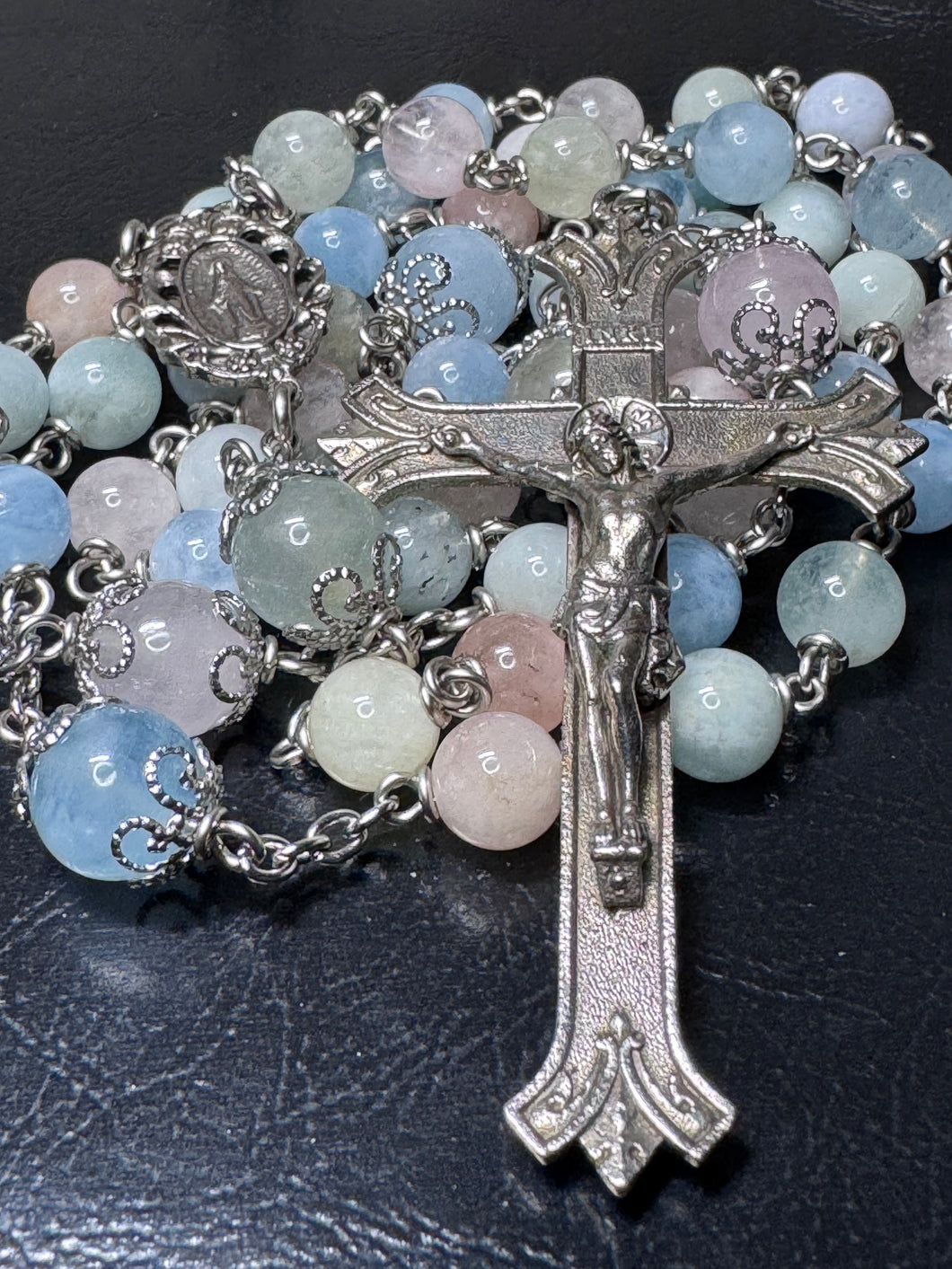 8mm Semi Precious Stone Rosary