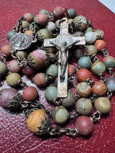8mm Semi Precious Stone Rosary