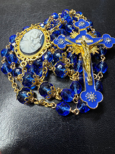 8mm Czech Glass Rosary
