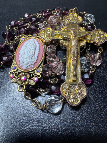 8mm Czech Glass Rosary
