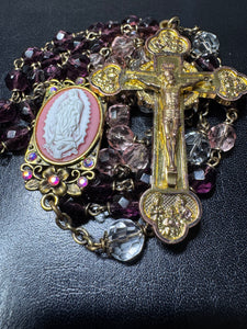 8mm Czech Glass Rosary