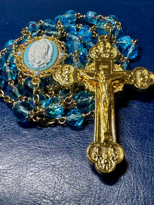 8mm Czech Glass Rosary