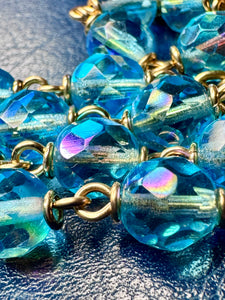 8mm Czech Glass Rosary