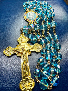 8mm Czech Glass Rosary