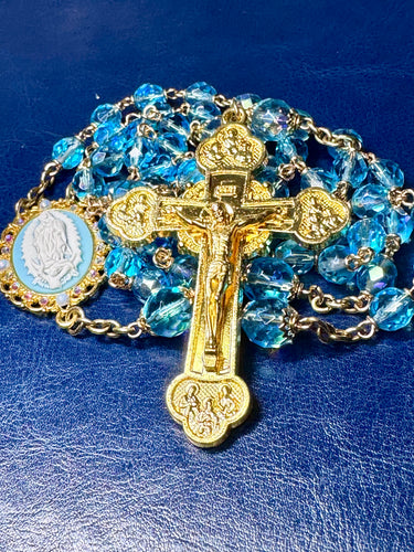 8mm Czech Glass Rosary