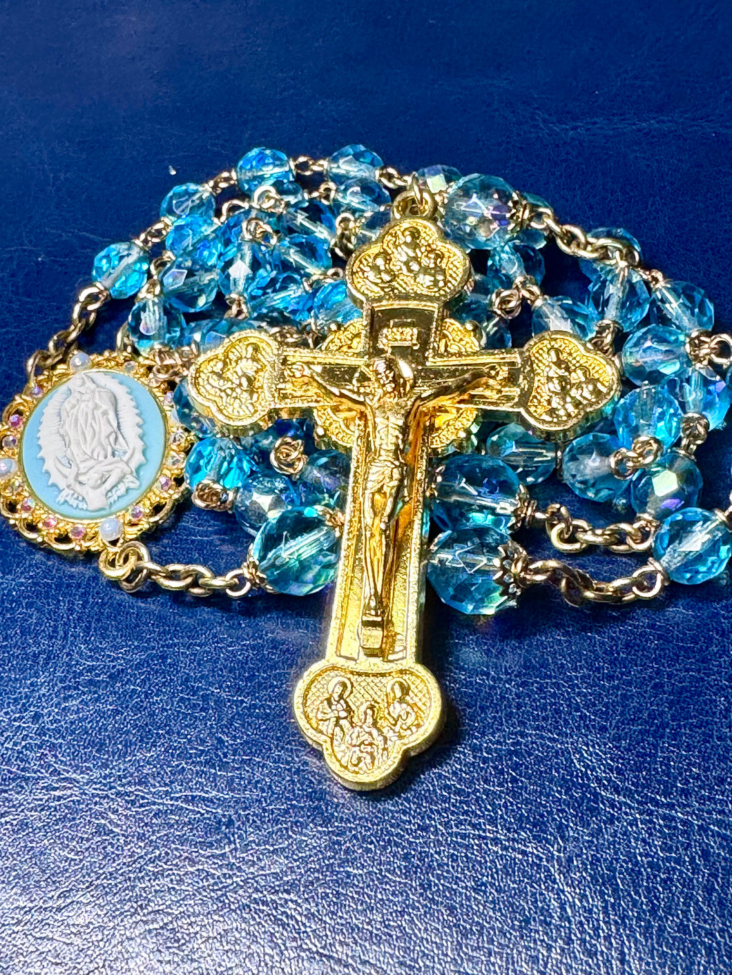 8mm Czech Glass Rosary