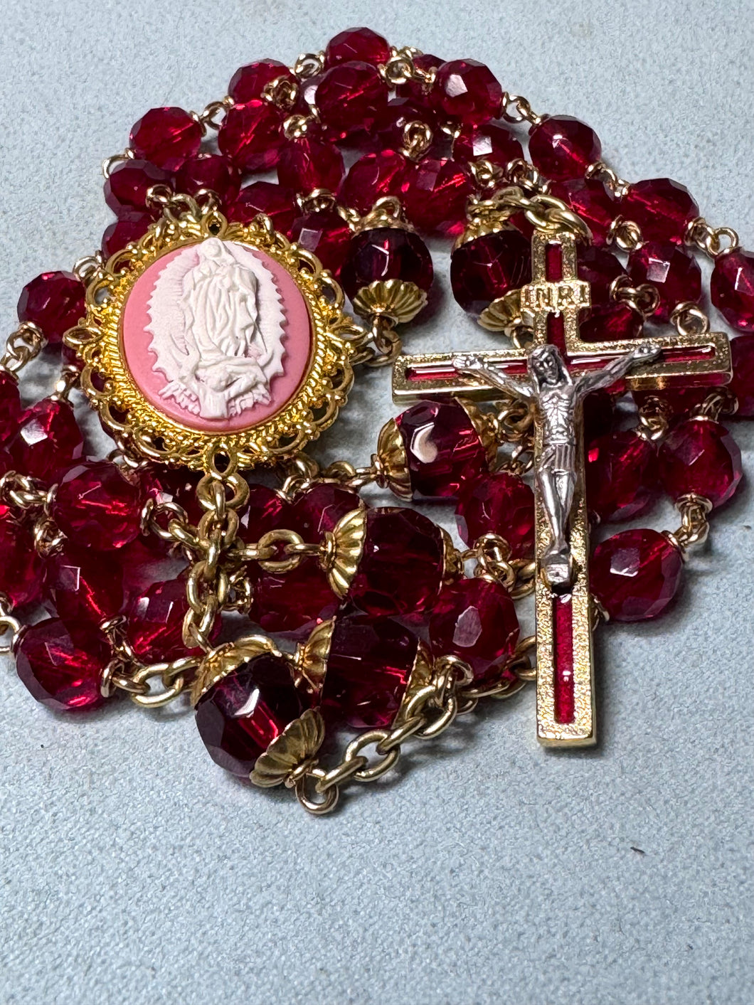 8mm Semi Precious Stone Rosary