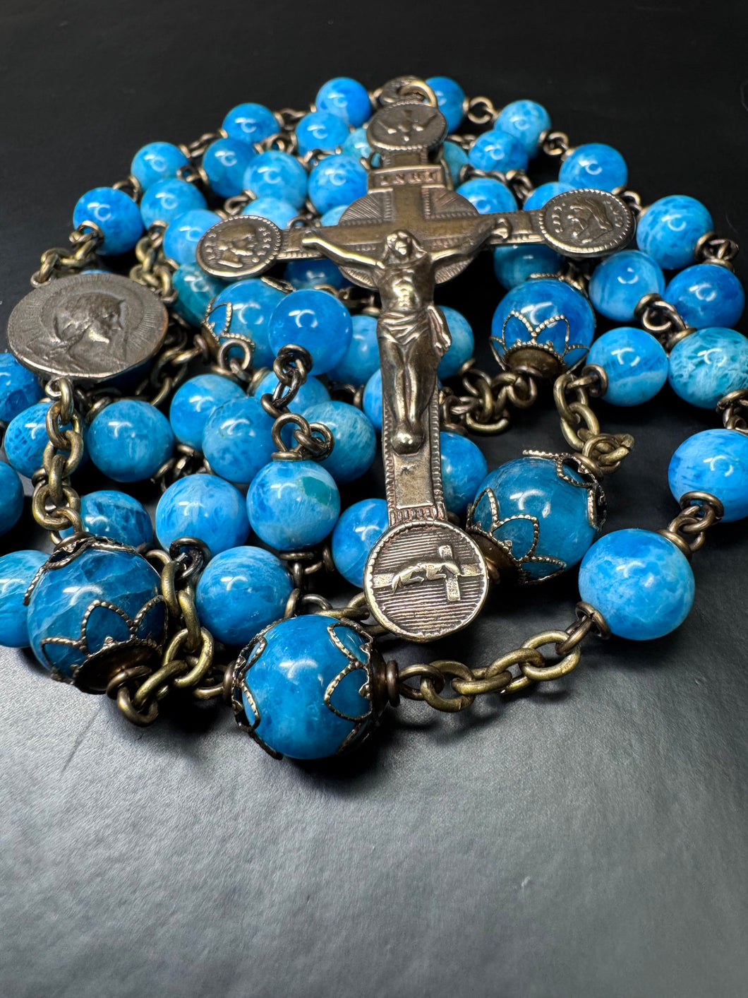 8mm Semi Precious Stone Rosary