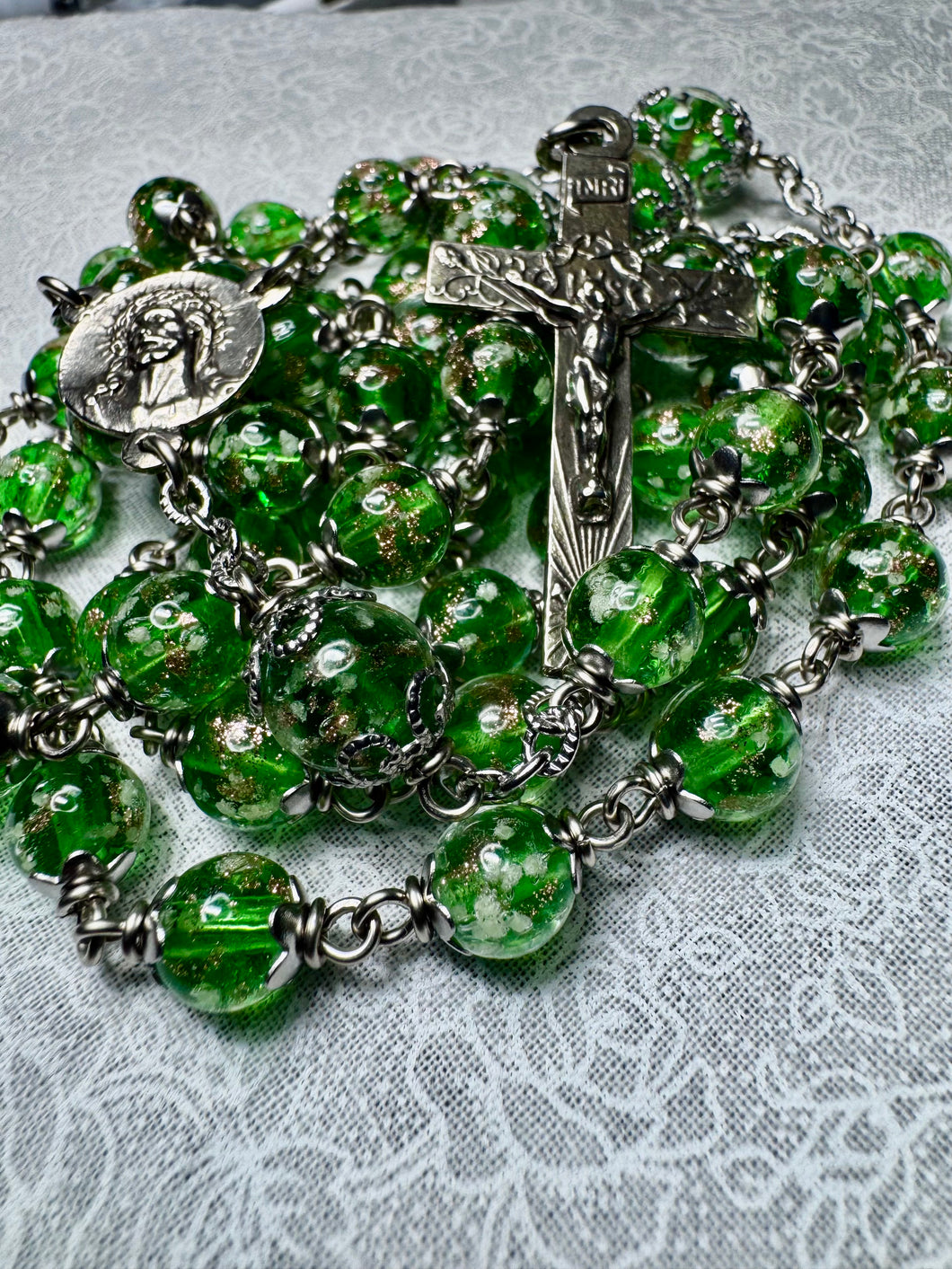 8mm Semi Precious Stone Rosary