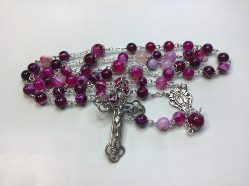 8mm Semi Precious Stone Rosary